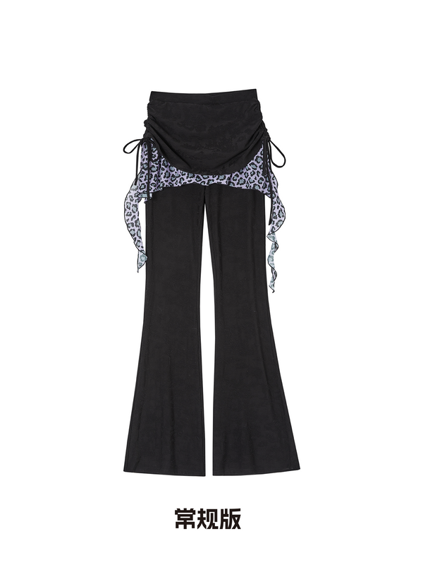 Retro Leopard Print Cardigan Set-Up