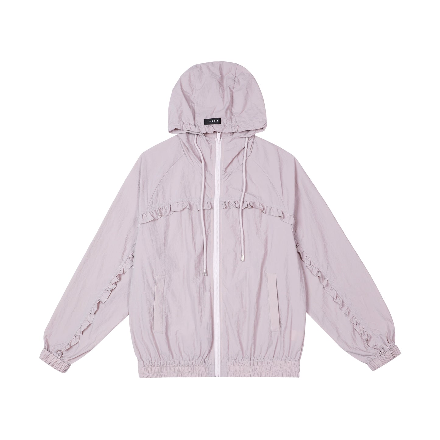 Pink Loose Hooded Sunscreen Jacket