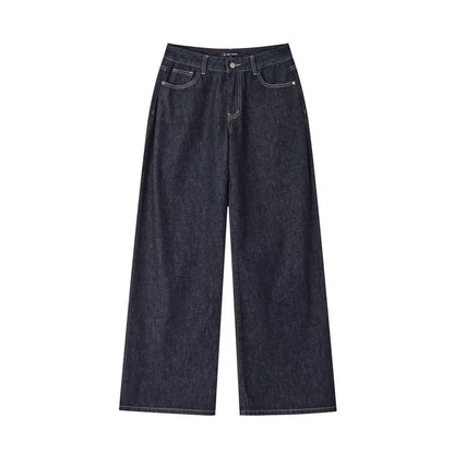 Pressed Pleat Dark Jeans