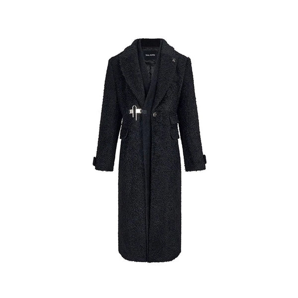 Suit collar wool coat