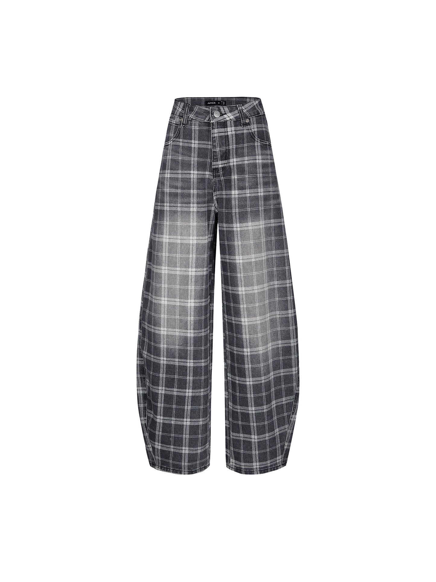 American Check Scimitar Wide-leg Pants