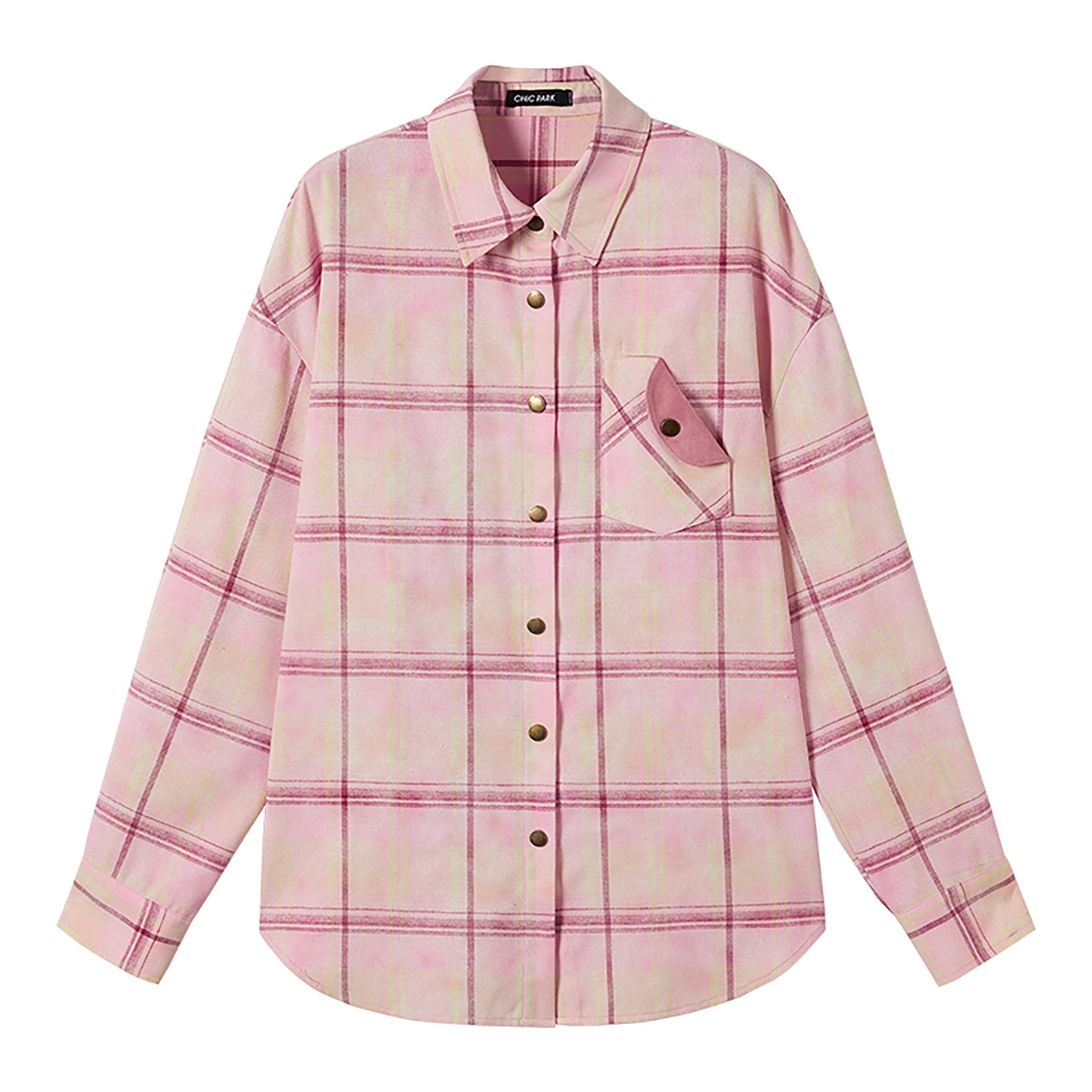Pink Plaid Classic Shirt