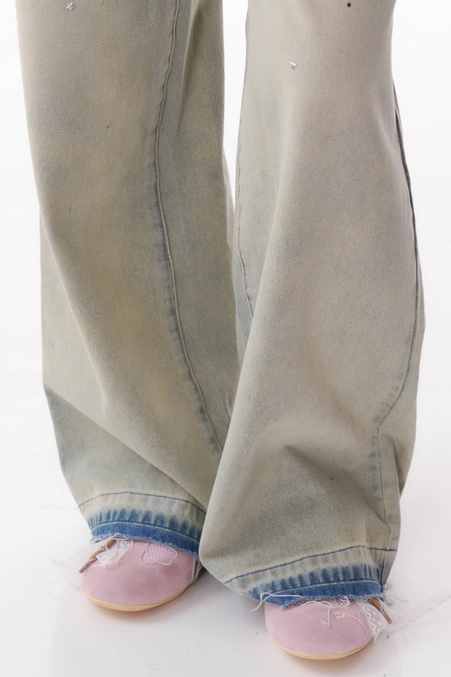 Washed Slim Straight-Leg Jeans