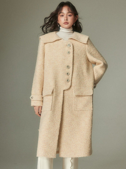 straight wool coat jacket
