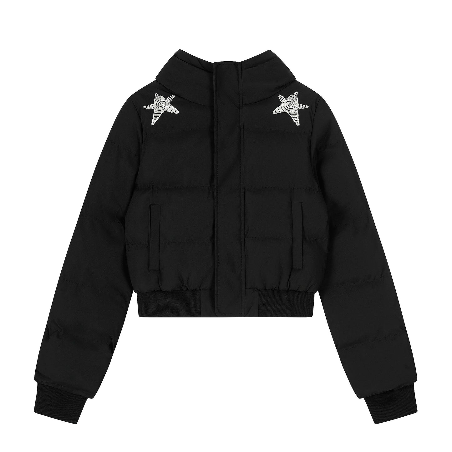 Retro Black Hooded Jacket