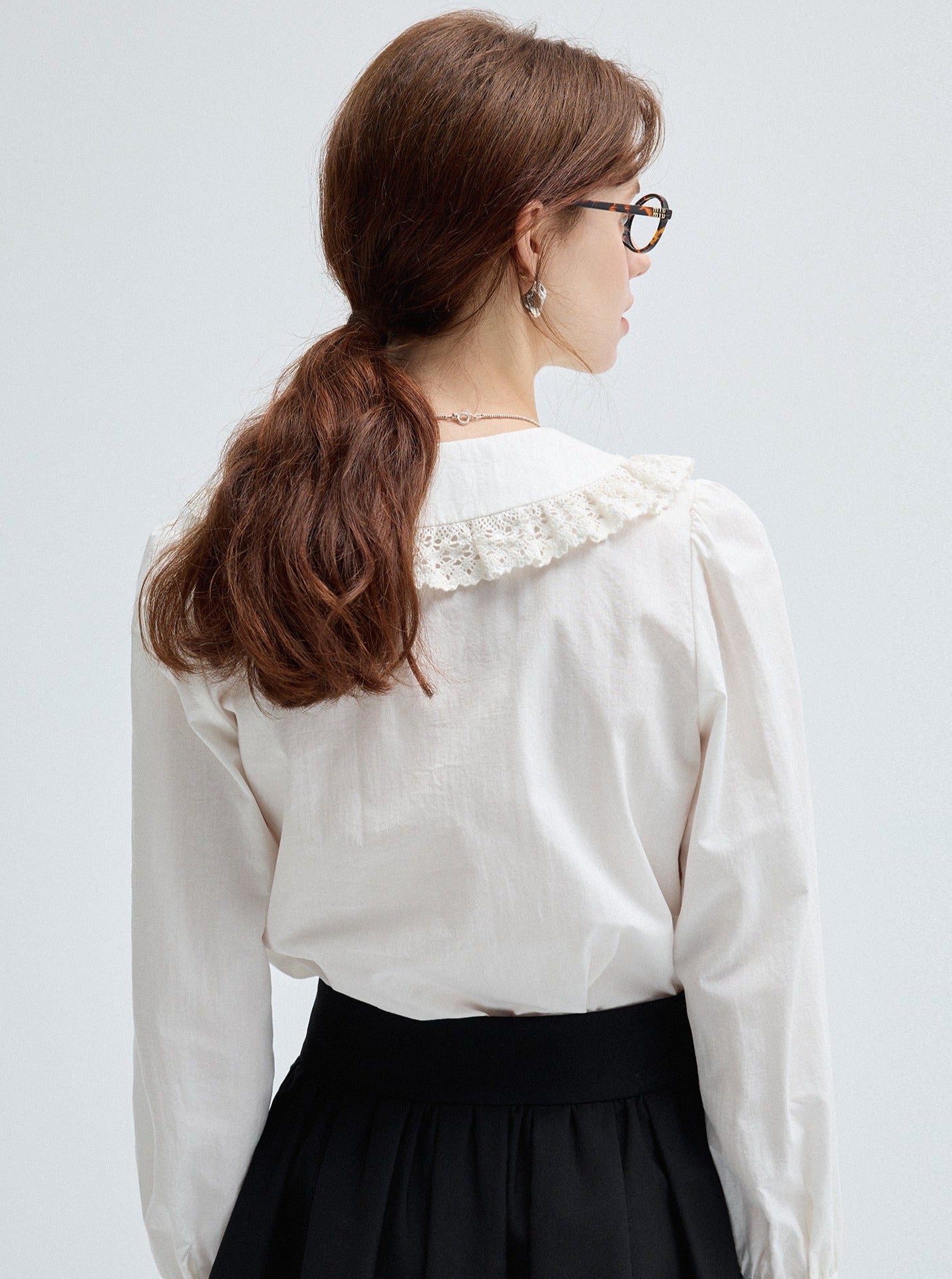 Temperament Elegant White Shirt