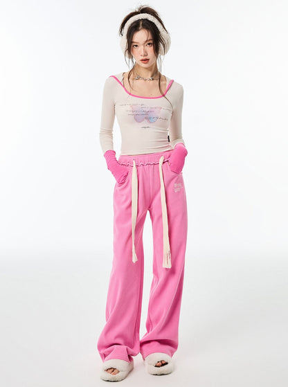 Casual High Waist Loose Pants