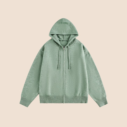 Fall Knit Hooded Cardigan