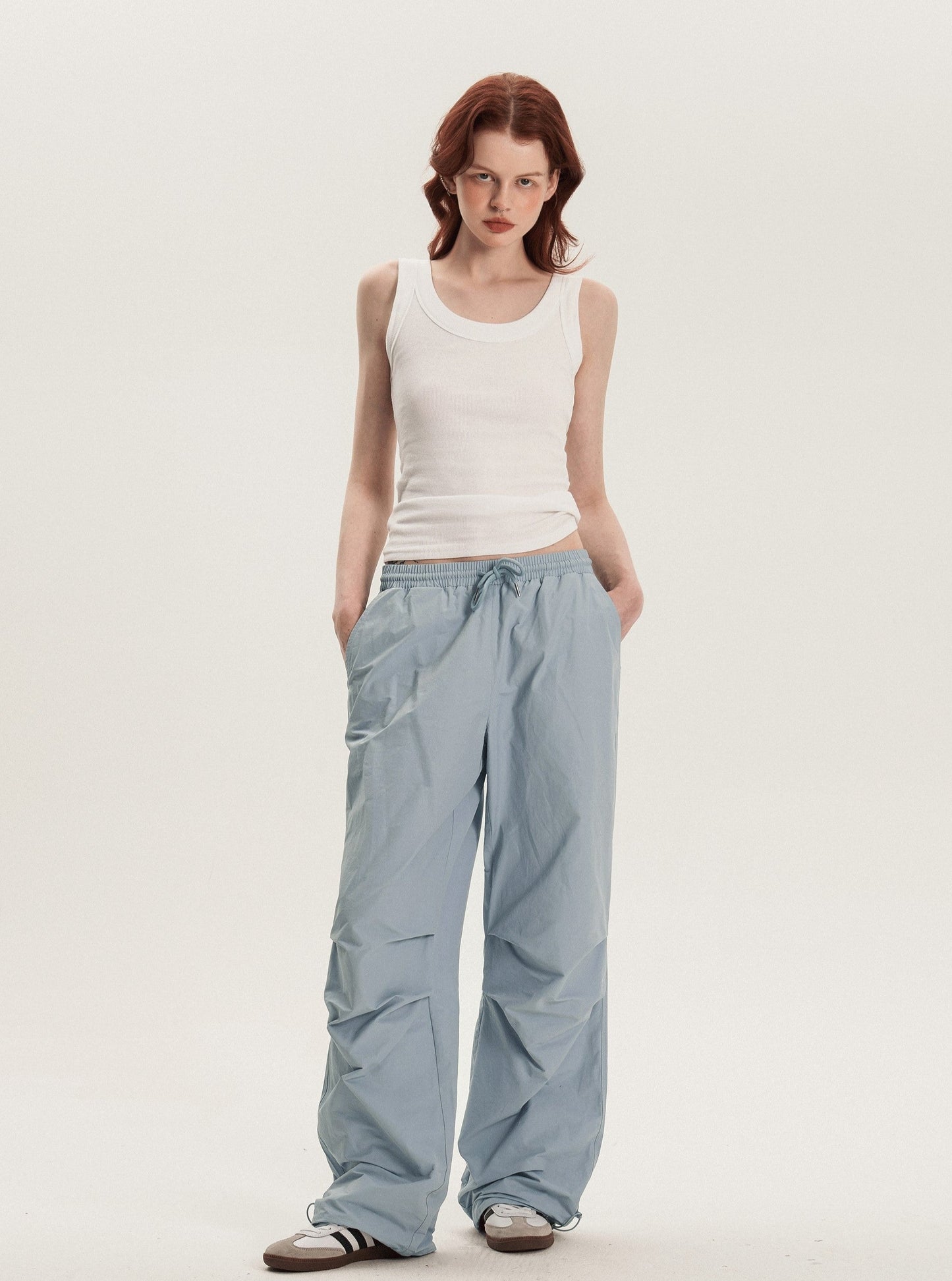 American loose straight cargo pants