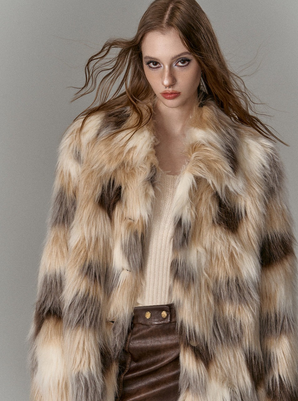 sense short eco-friendly fur coat jacket