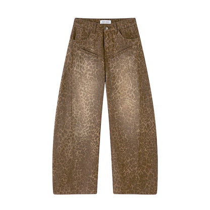 Fall Leopard Split Pants