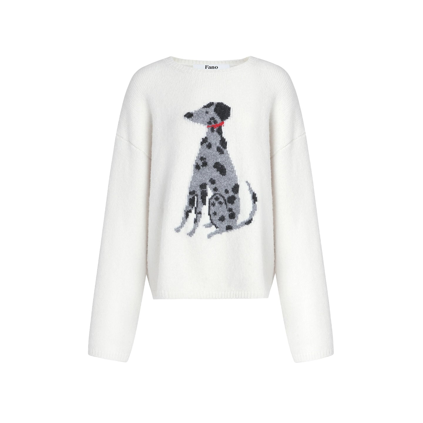 Spotted Puppy Intarsia Top