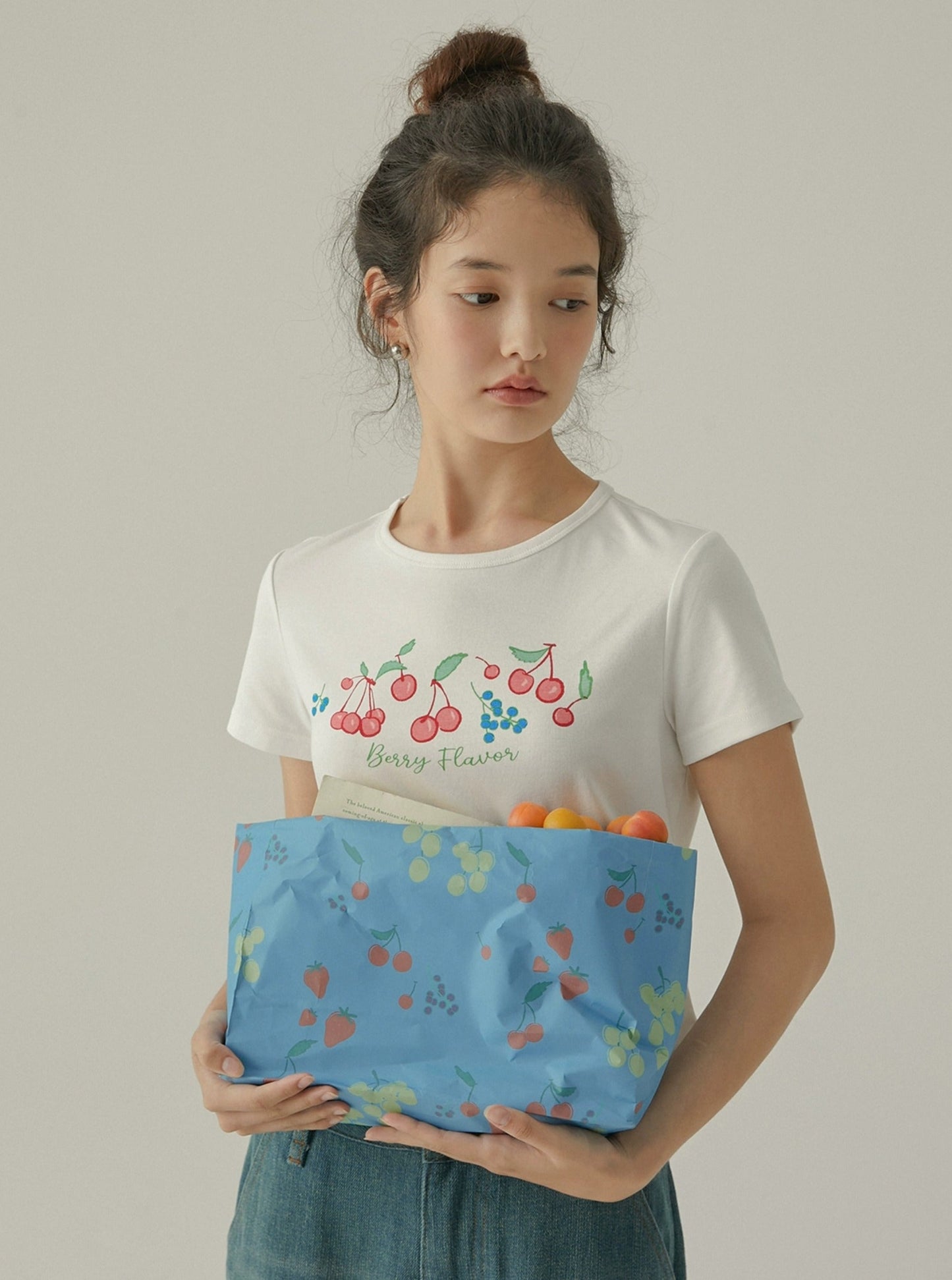 Berry Print Casual T-Shirt