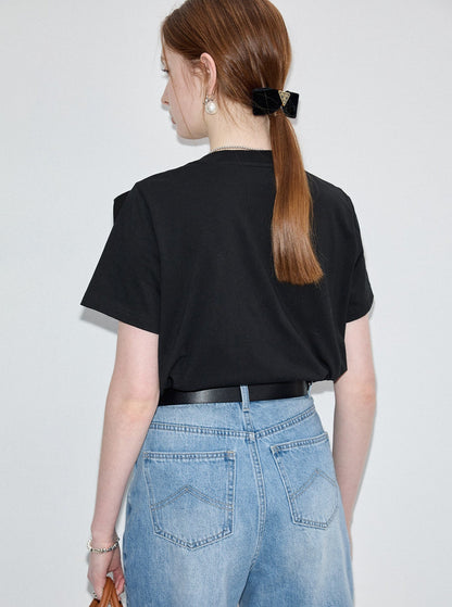Bow Detail Black T-Shirt And Dress