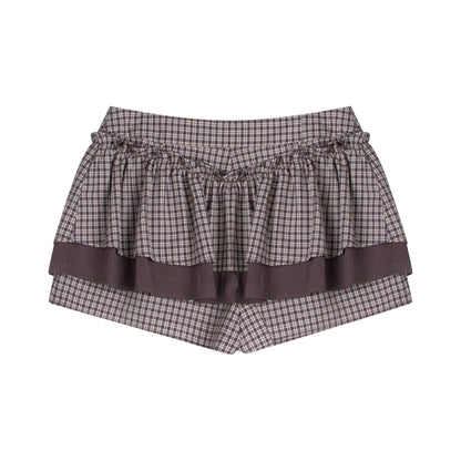 Original Plaid Doll Collar Two-Piece Set-Up