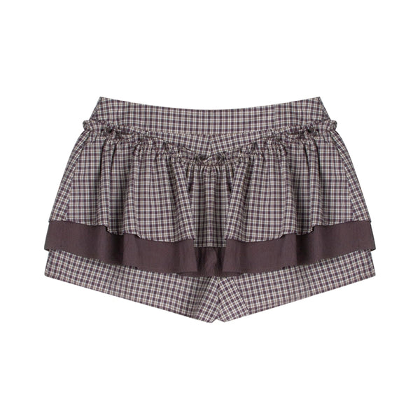 Original Plaid Doll Collar Two-Piece Set-Up