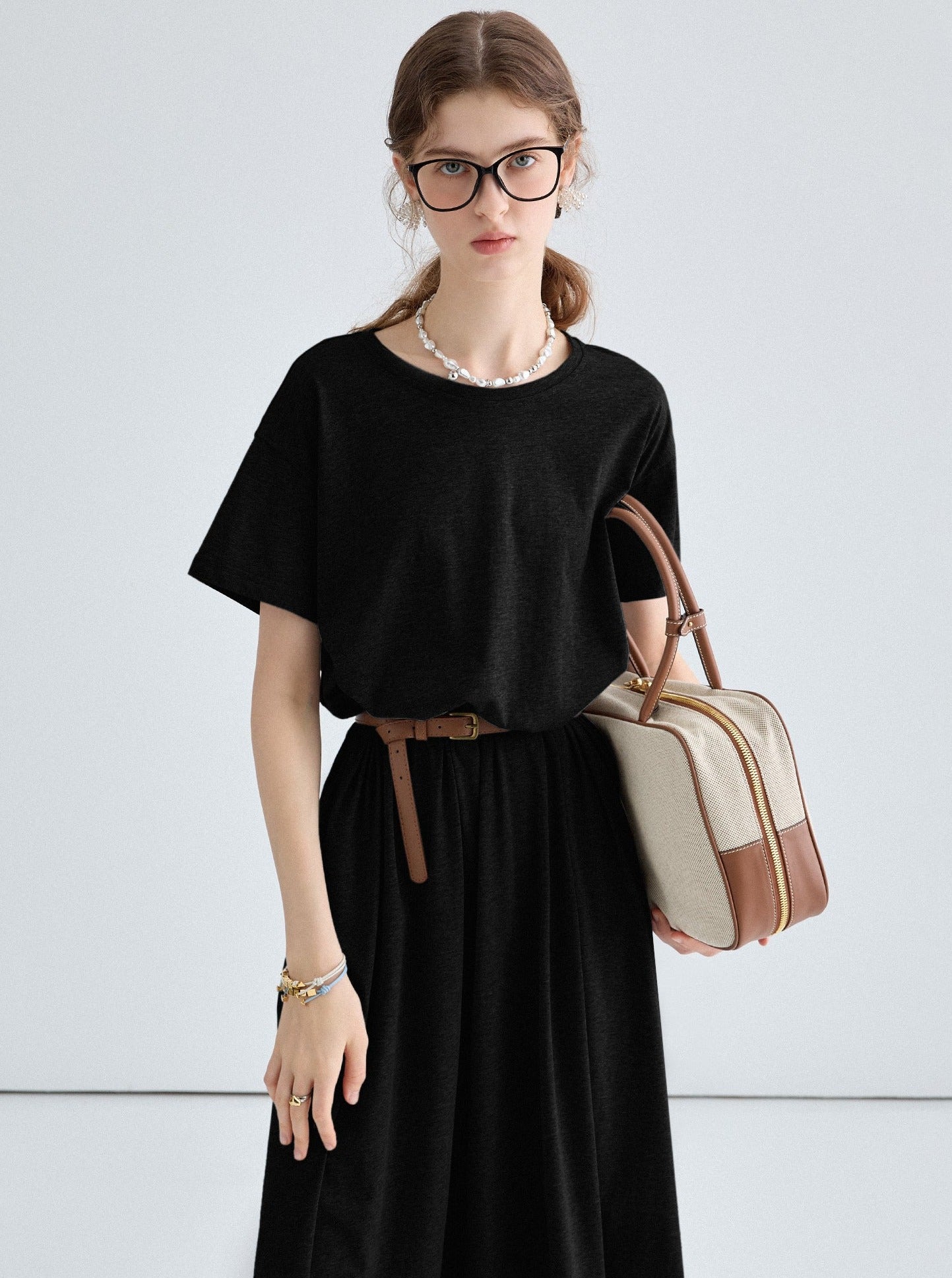 High-End Versatile T-Shirt Dress