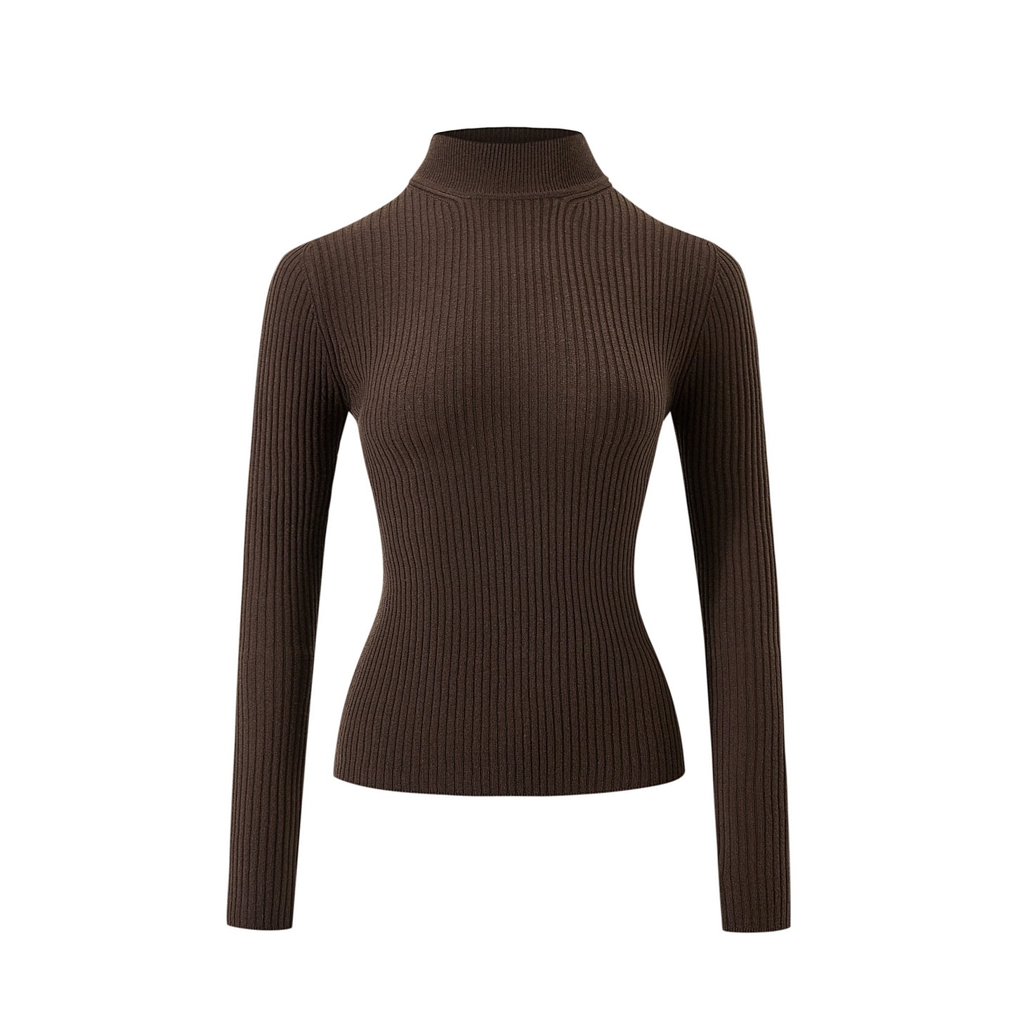 High Neck Knitted Sweater Top