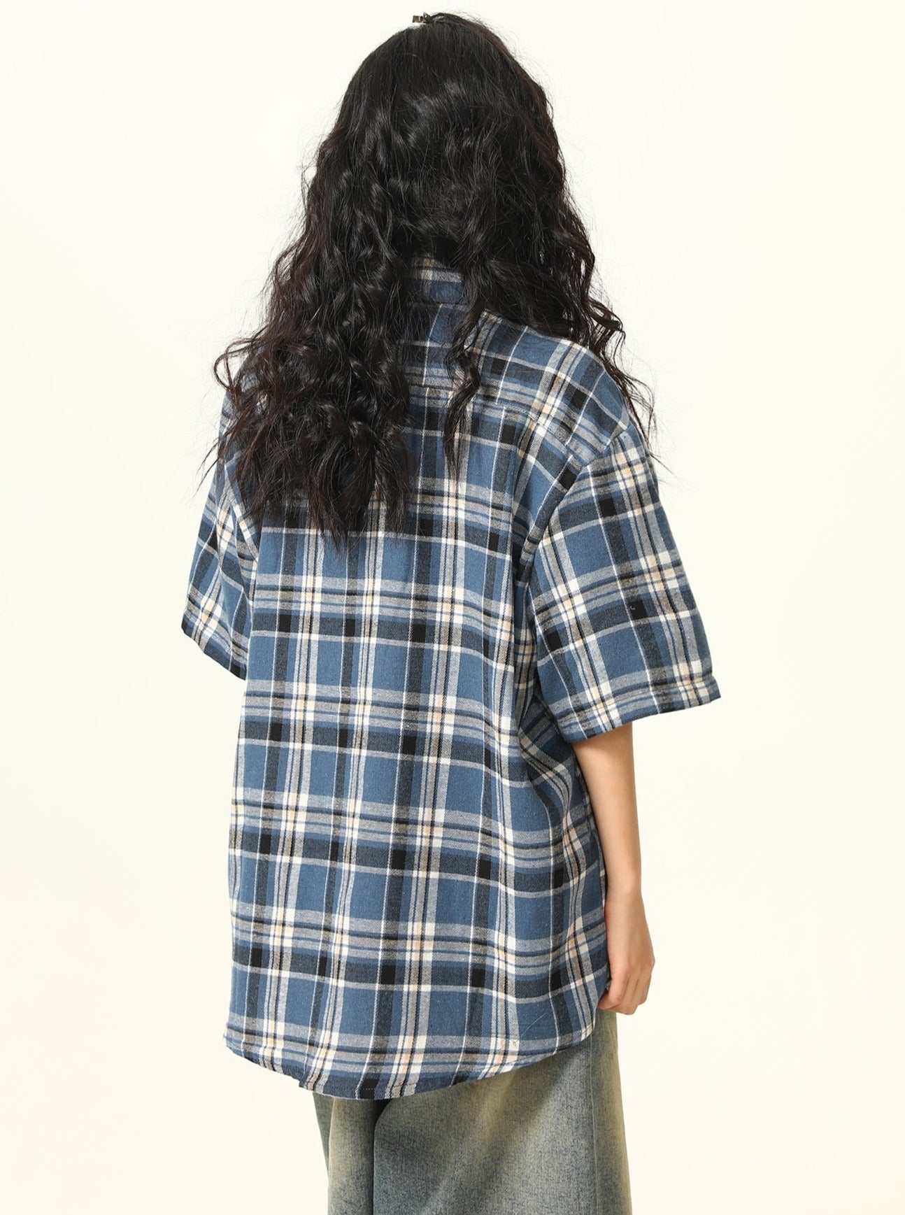 Vintage Pocket Cargo Plaid Shirt