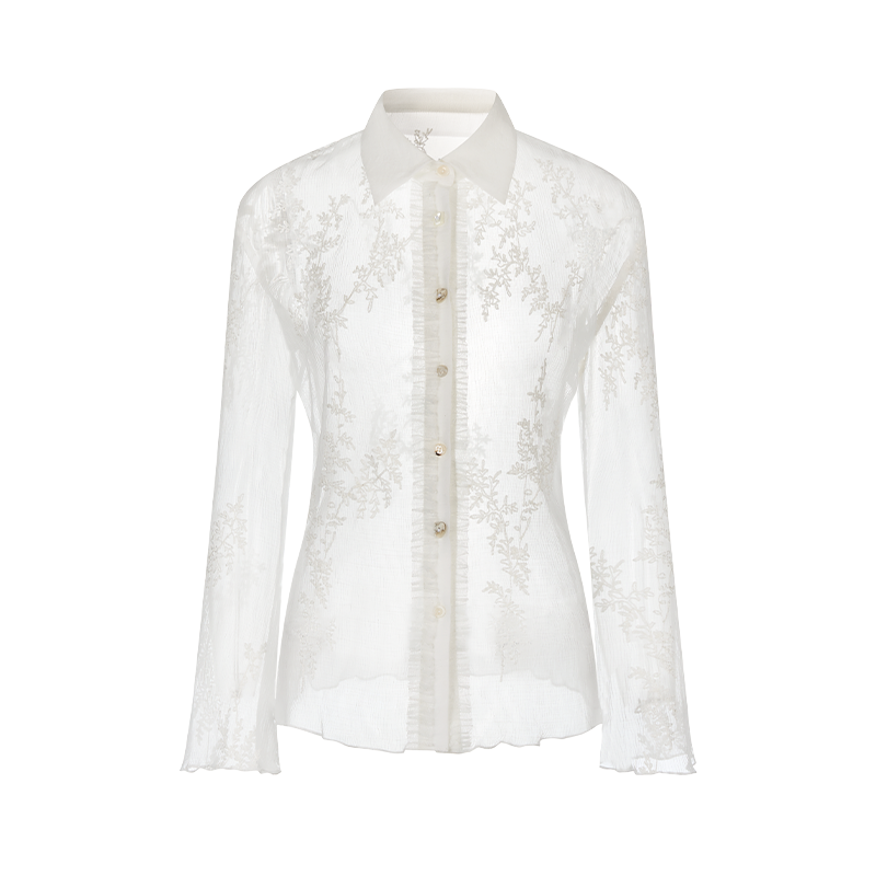 French Lace Long Sleeve Shirt