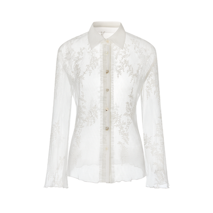 French Lace Long Sleeve Shirt