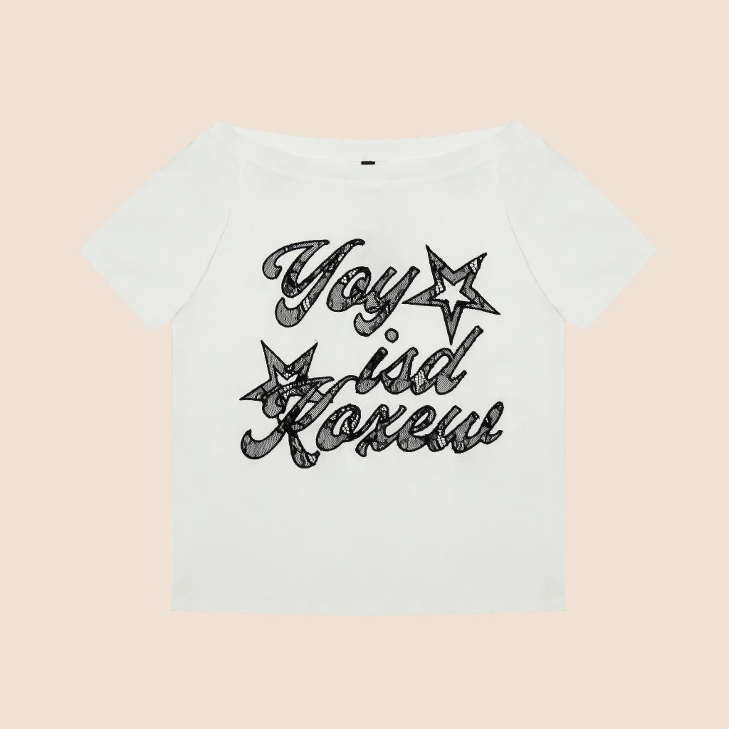 Trendy Slash Neck Tee