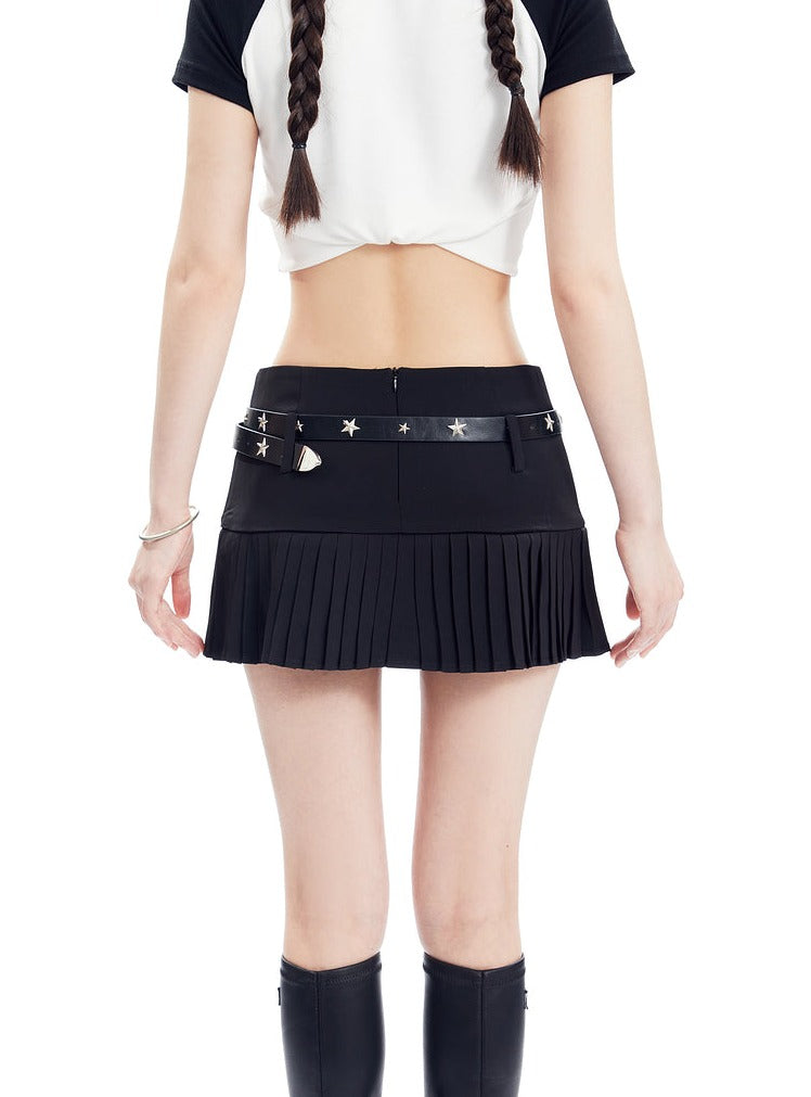 American Retro A-line Mini Skirt