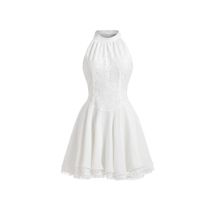 Florales Spitzenkleid mit Pailletten