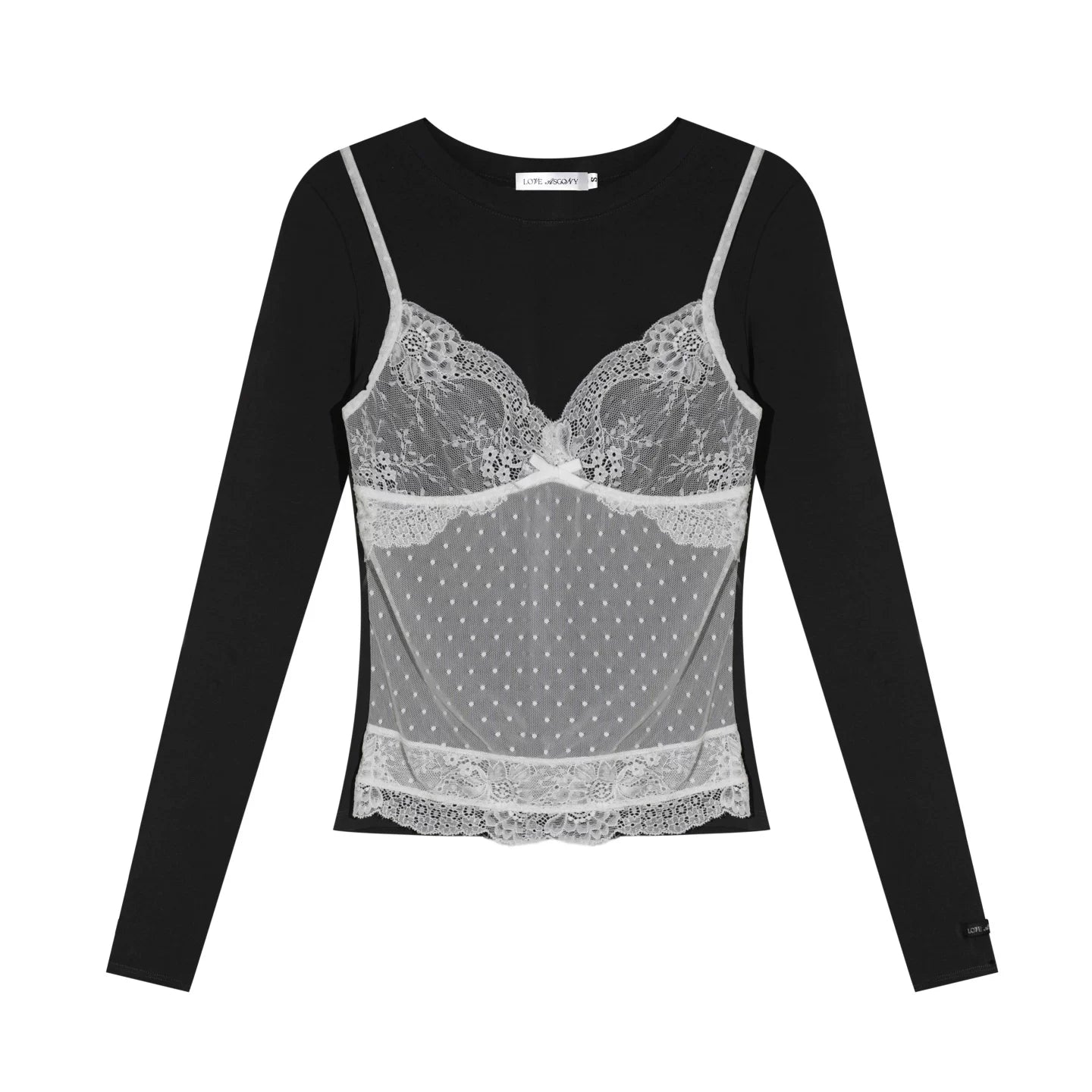 Lace Spliced Vintage Top