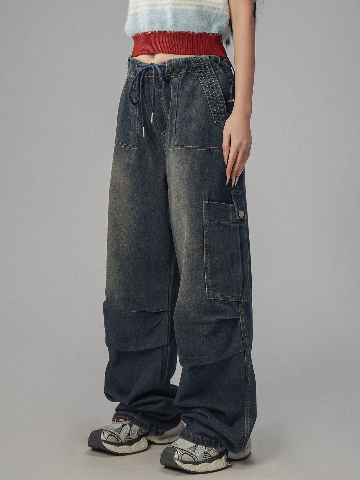 American Vintage Wide Leg Casual Pants