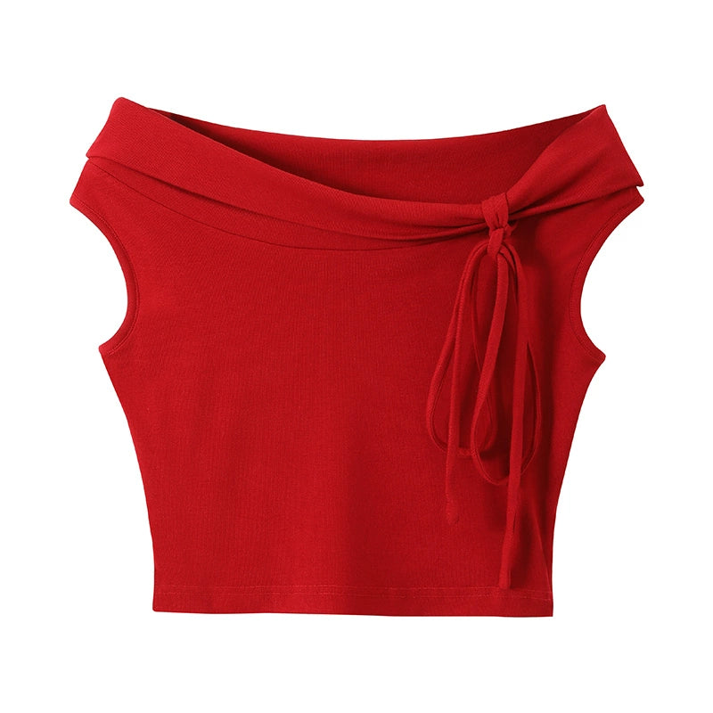 Pink Wool Blend Strapless Top