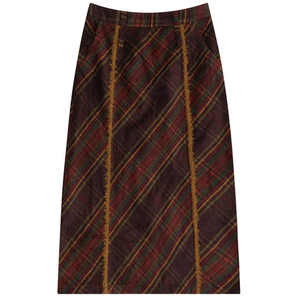 American retro high-waisted skirt