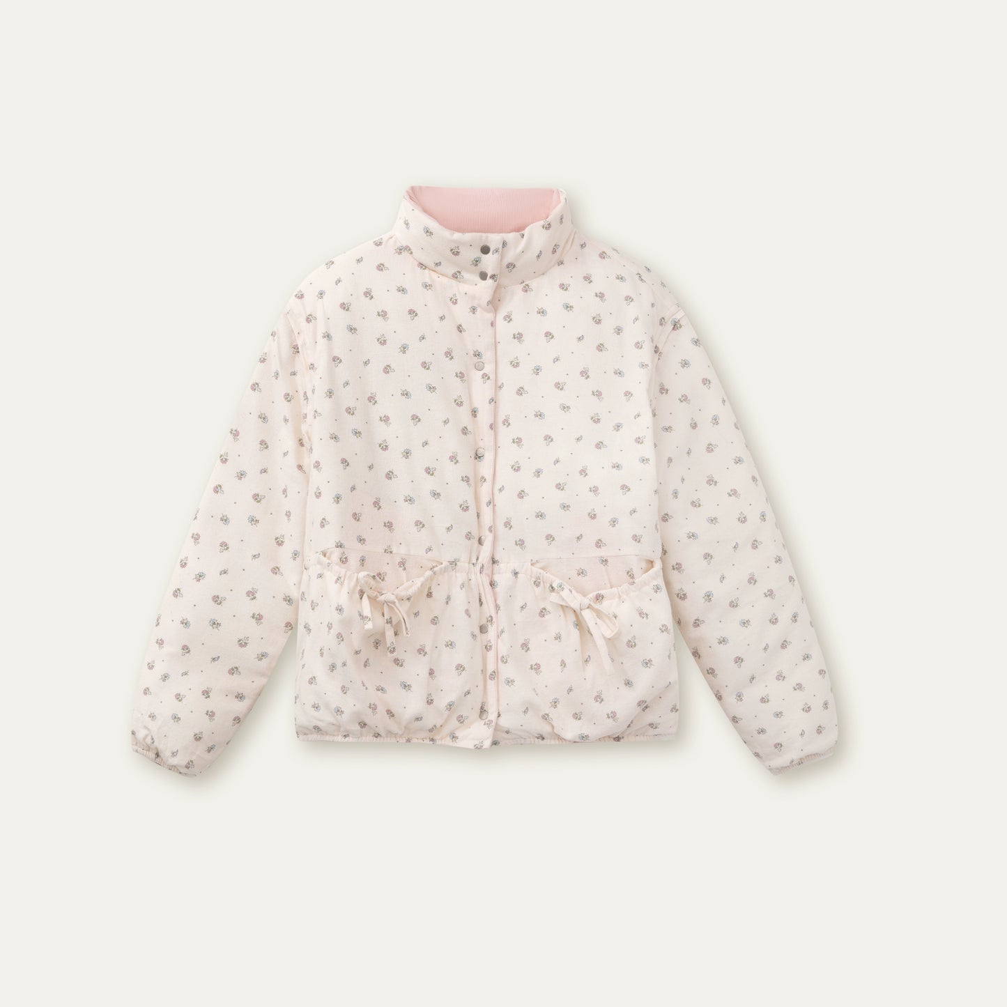 Corduroy Floral Reversible Jacket Set-Up