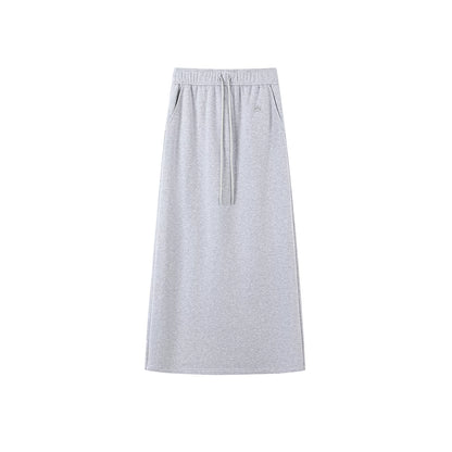 One-Shoulder Sweatshirt Skirt Set-Up