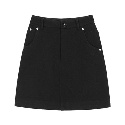 Hip Wrapping A-line Short Skirt