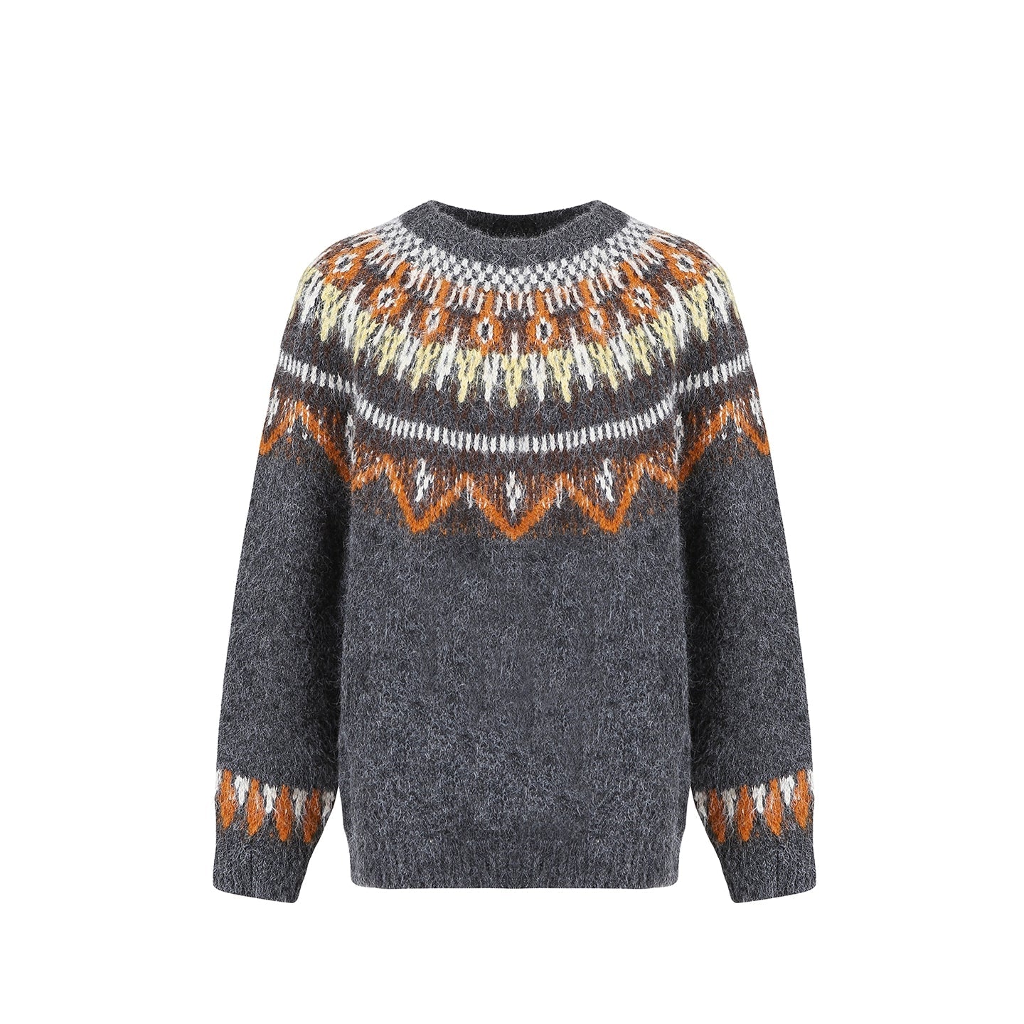 Fair Isle Jacquard Wool Sweater