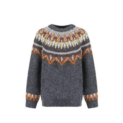 Fair Isle Jacquard Wool Sweater