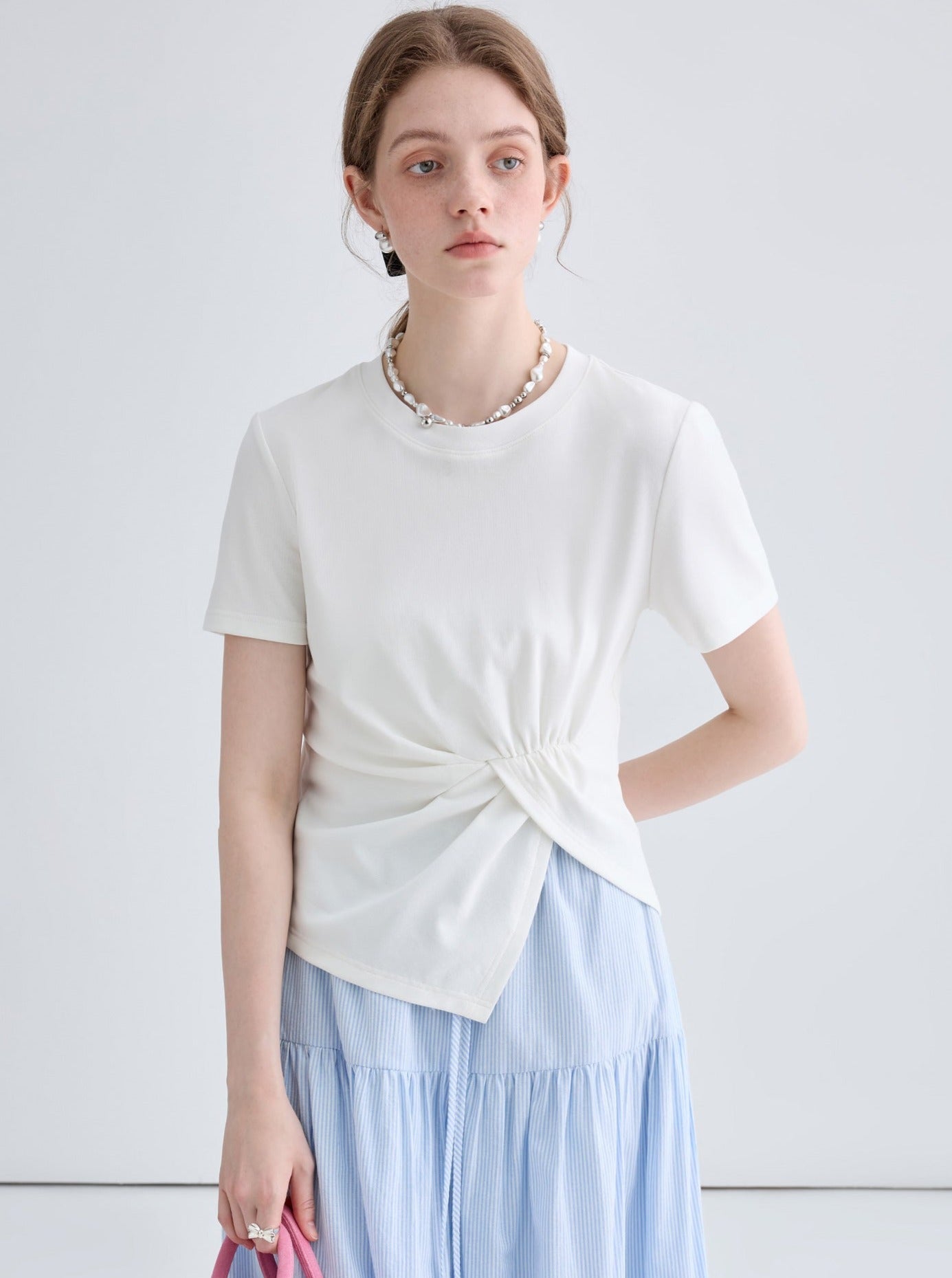 Luxury Irregular Pinch Top