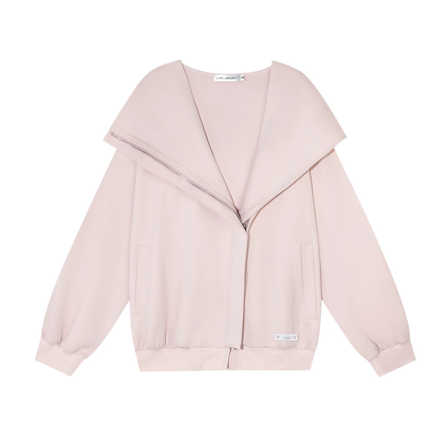 Pink Hooded Zip-Up Jacket Set-Up