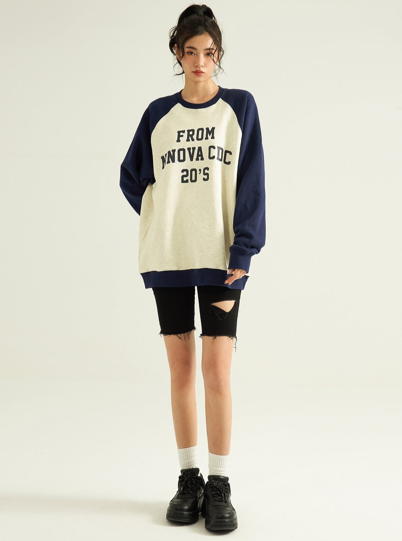 Langarm Crewneck Sweatshirt