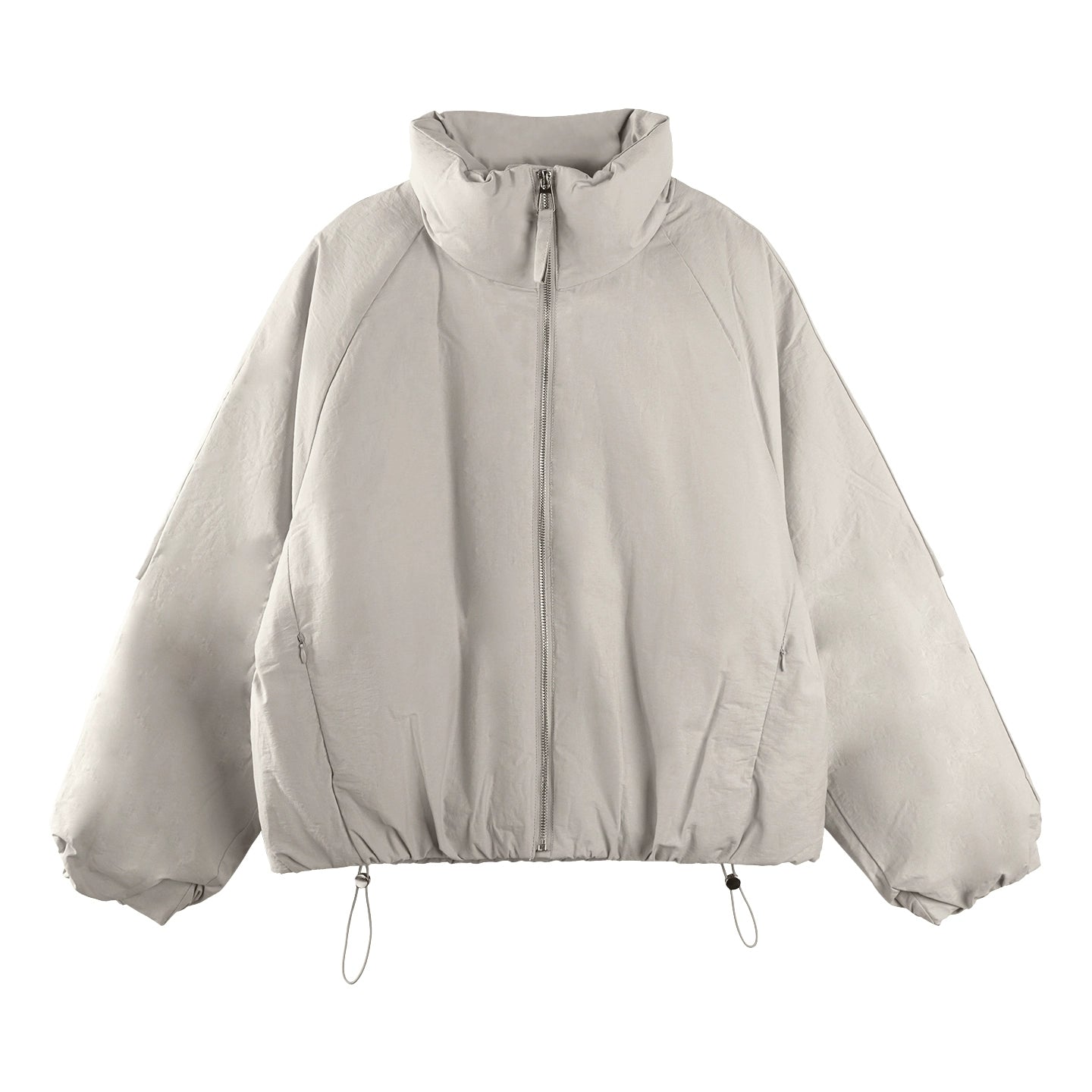 Floral Pleated Down Jacket