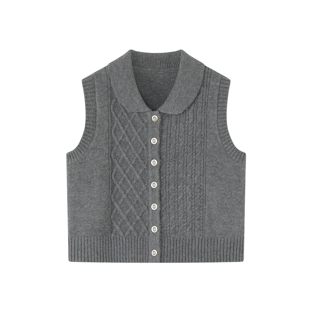 Love Color Notes Knitted Vest Jacket