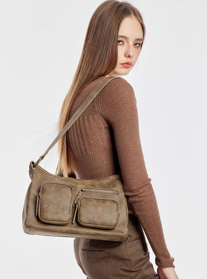 Brown Leather Crossbody Bag