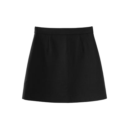 Woolen A-Line Skirt