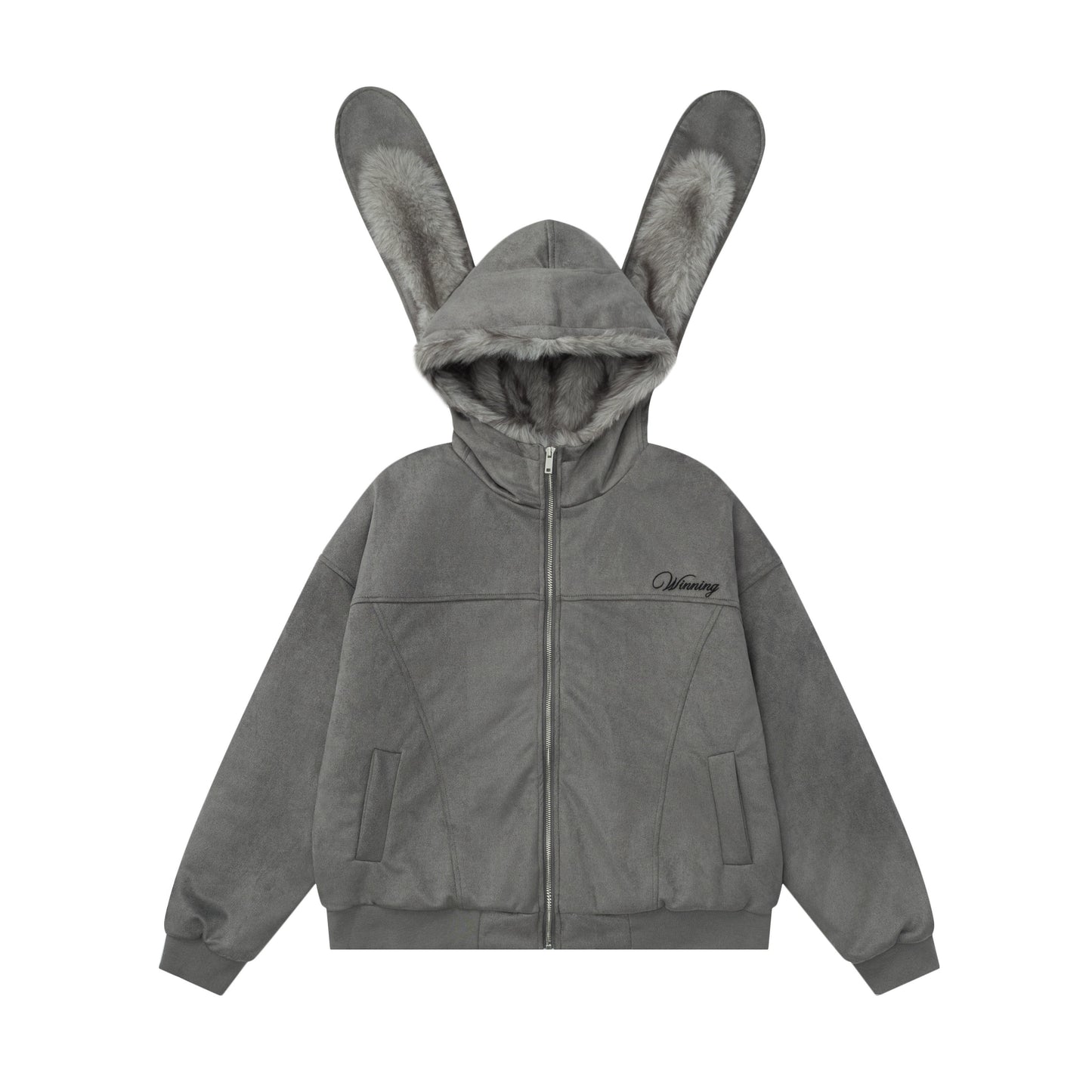 Hooded Bunny Ear Cardigan Jacket