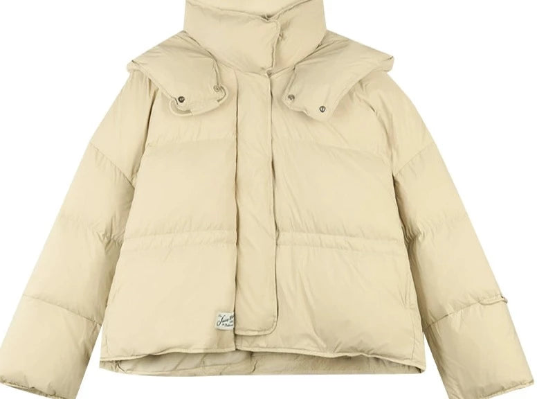Hooded Loose Thickened Duck Down Jacket