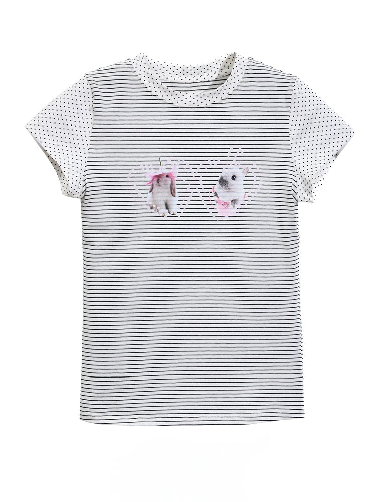 Animal Stripe Tee