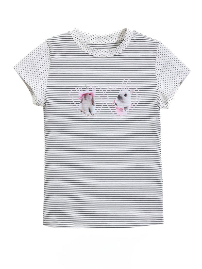 Animal Stripe Tee