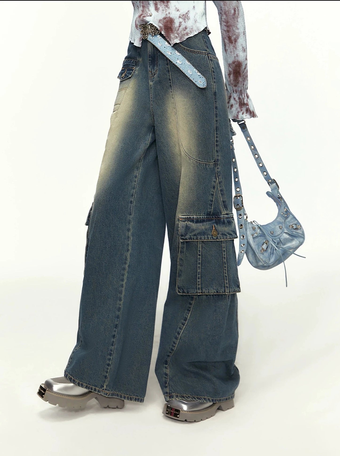 Retro Wash Jeans Pants