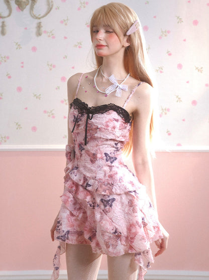 Beautiful Pink Butterfly Dress